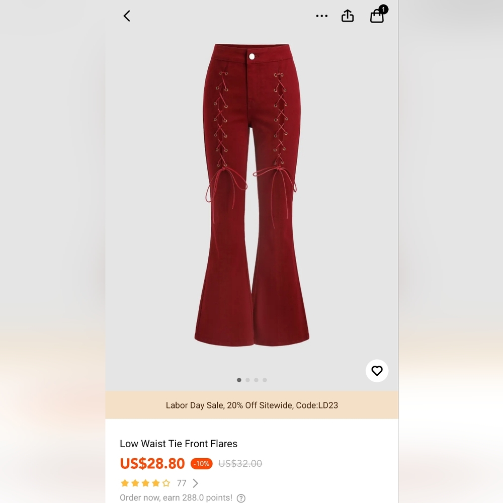 Red flares